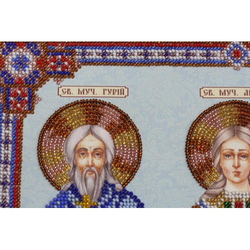Набір для вишивання бісером на натуральному художньому холсті Святі мученики Гурій, Авів і Самон, AB-422 від Абрис Арт - купити з доставкою ✿ Найкраща ціна від виробника ✿ Оптом та в роздріб ✿ Придбати Великі набори для вишивки бісером