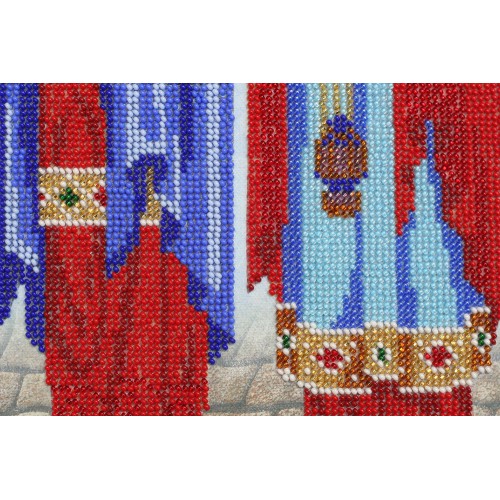 Набір для вишивання бісером на натуральному художньому холсті Святі мученики Гурій, Авів і Самон, AB-422 від Абрис Арт - купити з доставкою ✿ Найкраща ціна від виробника ✿ Оптом та в роздріб ✿ Придбати Великі набори для вишивки бісером