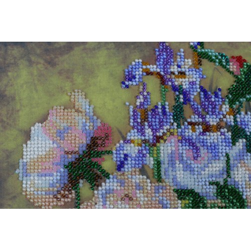 Fancy peonies, AB-427 by Abris Art - buy online! ✿ Fast delivery ✿ Factory price ✿ Wholesale and retail ✿ Purchase Great kits for embroidery with beads