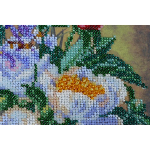 Fancy peonies, AB-427 by Abris Art - buy online! ✿ Fast delivery ✿ Factory price ✿ Wholesale and retail ✿ Purchase Great kits for embroidery with beads