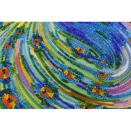 Main Bead Embroidery Kit Emerald whirlpool (Deco Scenes), AB-431 by Abris Art - buy online! ✿ Fast delivery ✿ Factory price ✿ Wholesale and retail ✿ Purchase Great kits for embroidery with beads