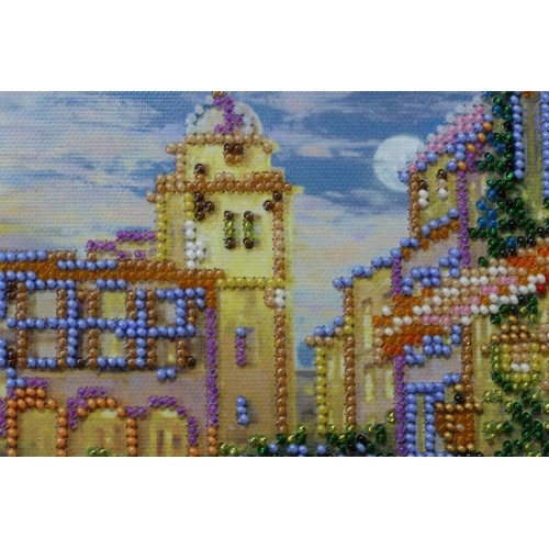 Main Bead Embroidery Kit Warm night (Landscapes), AB-435 by Abris Art - buy online! ✿ Fast delivery ✿ Factory price ✿ Wholesale and retail ✿ Purchase Great kits for embroidery with beads