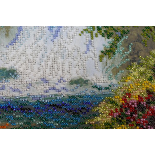 Main Bead Embroidery Kit Waterfall (Landscapes), AB-437 by Abris Art - buy online! ✿ Fast delivery ✿ Factory price ✿ Wholesale and retail ✿ Purchase Great kits for embroidery with beads