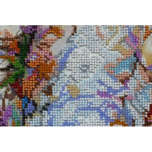 Main Bead Embroidery Kit Spring mood (People), AB-439 by Abris Art - buy online! ✿ Fast delivery ✿ Factory price ✿ Wholesale and retail ✿ Purchase Great kits for embroidery with beads