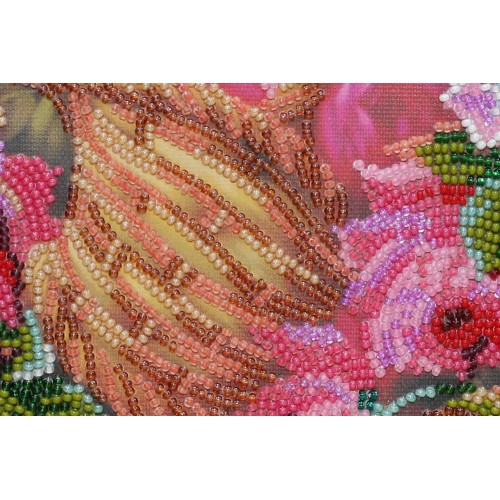 Main Bead Embroidery Kit Pink tenderness (Flowers), AB-441 by Abris Art - buy online! ✿ Fast delivery ✿ Factory price ✿ Wholesale and retail ✿ Purchase Great kits for embroidery with beads