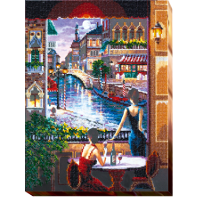 Набір для вишивання бісером на натуральному художньому холсті "Подруги"