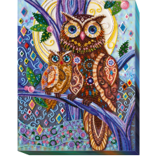 Набір для вишивання бісером на натуральному художньому холсті "Відтінки півночі"