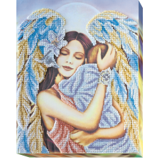 Набір для вишивання бісером на натуральному художньому холсті "Радість материнства"