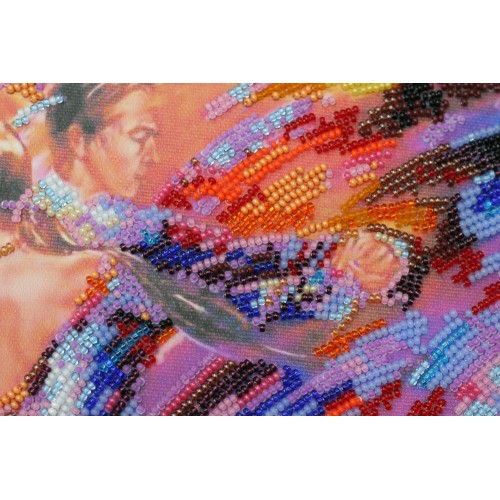 Main Bead Embroidery Kit Tango style (Romanticism), AB-450 by Abris Art - buy online! ✿ Fast delivery ✿ Factory price ✿ Wholesale and retail ✿ Purchase Great kits for embroidery with beads