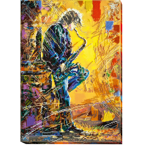 Main Bead Embroidery Kit Saxophonist (Musical display), AB-451 by Abris Art - buy online! ✿ Fast delivery ✿ Factory price ✿ Wholesale and retail ✿ Purchase Great kits for embroidery with beads Main Bead Embroidery Kit Saxophonist (Musical display), AB-451 by Abris Art - buy online! ✿ Fast delivery ✿ Factory price ✿ Wholesale and retail ✿ Purchase Great kits for embroidery with beads