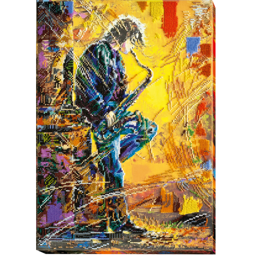 Main Bead Embroidery Kit Saxophonist (Musical display), AB-451 by Abris Art - buy online! ✿ Fast delivery ✿ Factory price ✿ Wholesale and retail ✿ Purchase Great kits for embroidery with beads Main Bead Embroidery Kit Saxophonist (Musical display), AB-451 by Abris Art - buy online! ✿ Fast delivery ✿ Factory price ✿ Wholesale and retail ✿ Purchase Great kits for embroidery with beads