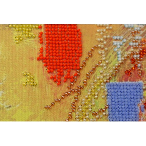 Main Bead Embroidery Kit Saxophonist (Musical display), AB-451 by Abris Art - buy online! ✿ Fast delivery ✿ Factory price ✿ Wholesale and retail ✿ Purchase Great kits for embroidery with beads