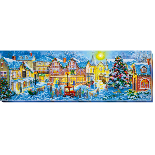 Main Bead Embroidery Kit Christmas celebration (Winter tale), AB-453 by Abris Art - buy online! ✿ Fast delivery ✿ Factory price ✿ Wholesale and retail ✿ Purchase Great kits for embroidery with beads
