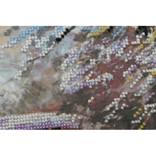 Main Bead Embroidery Kit Crystal winter (Winter tale), AB-454 by Abris Art - buy online! ✿ Fast delivery ✿ Factory price ✿ Wholesale and retail ✿ Purchase Great kits for embroidery with beads