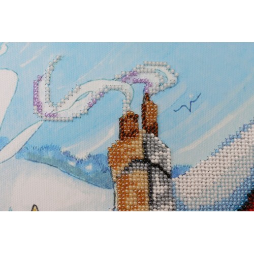 Main Bead Embroidery Kit Fabulous winter - 2 (Winter tale), AB-458 by Abris Art - buy online! ✿ Fast delivery ✿ Factory price ✿ Wholesale and retail ✿ Purchase Great kits for embroidery with beads