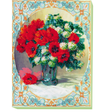 Main Bead Embroidery Kit Poppies and buldenezh (Flowers)