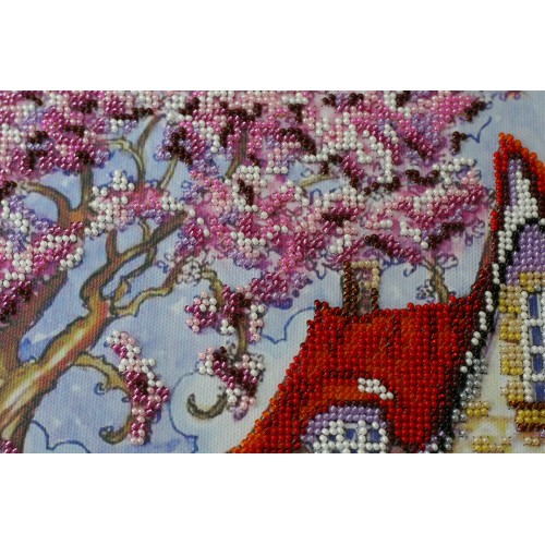 Main Bead Embroidery Kit Fabulous summer (Landscapes), AB-469 by Abris Art - buy online! ✿ Fast delivery ✿ Factory price ✿ Wholesale and retail ✿ Purchase Great kits for embroidery with beads