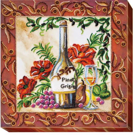 Main Bead Embroidery Kit Sparkling still-life (Still life), AB-473 by Abris Art - buy online! ✿ Fast delivery ✿ Factory price ✿ Wholesale and retail ✿ Purchase Great kits for embroidery with beads