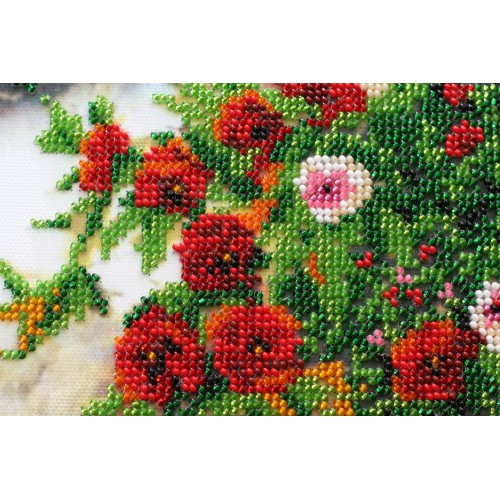 Main Bead Embroidery Kit Summer garden (Landscapes), AB-482 by Abris Art - buy online! ✿ Fast delivery ✿ Factory price ✿ Wholesale and retail ✿ Purchase Great kits for embroidery with beads