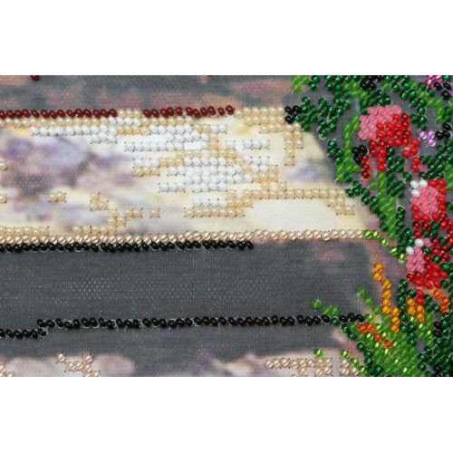 Main Bead Embroidery Kit Summer garden (Landscapes), AB-482 by Abris Art - buy online! ✿ Fast delivery ✿ Factory price ✿ Wholesale and retail ✿ Purchase Great kits for embroidery with beads