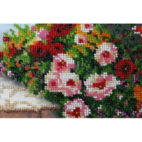 Main Bead Embroidery Kit Summer garden (Landscapes), AB-482 by Abris Art - buy online! ✿ Fast delivery ✿ Factory price ✿ Wholesale and retail ✿ Purchase Great kits for embroidery with beads