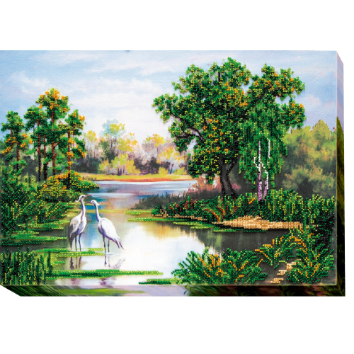 Main Bead Embroidery Kit Dawn (Landscapes), AB-483 by Abris Art - buy online! ✿ Fast delivery ✿ Factory price ✿ Wholesale and retail ✿ Purchase Great kits for embroidery with beads