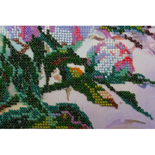 Main Bead Embroidery Kit China peonies (Flowers), AB-489 by Abris Art - buy online! ✿ Fast delivery ✿ Factory price ✿ Wholesale and retail ✿ Purchase Great kits for embroidery with beads