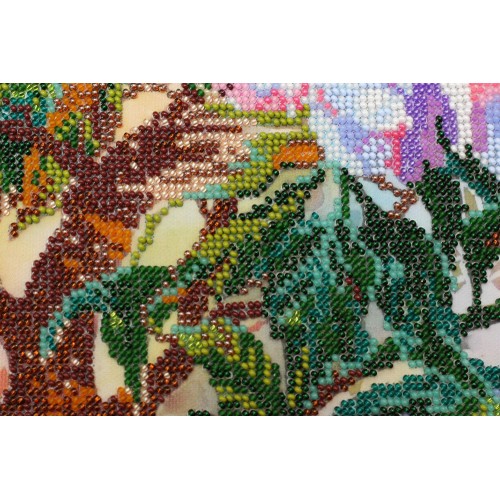 Main Bead Embroidery Kit China peonies (Flowers), AB-489 by Abris Art - buy online! ✿ Fast delivery ✿ Factory price ✿ Wholesale and retail ✿ Purchase Great kits for embroidery with beads