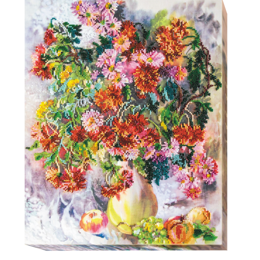 Main Bead Embroidery Kit Marguerites (Flowers), AB-490 by Abris Art - buy online! ✿ Fast delivery ✿ Factory price ✿ Wholesale and retail ✿ Purchase Great kits for embroidery with beads