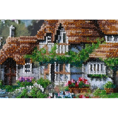 Набір для вишивання бісером на натуральному художньому холсті Будиночок на озері, AB-495 від Абрис Арт - купити з доставкою ✿ Найкраща ціна від виробника ✿ Оптом та в роздріб ✿ Придбати Великі набори для вишивки бісером