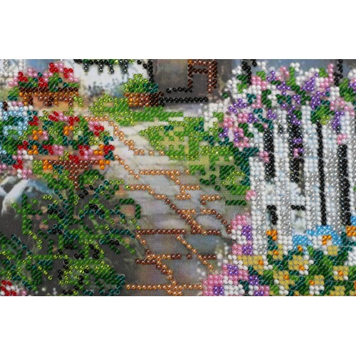 Набір для вишивання бісером на натуральному художньому холсті Будиночок на озері, AB-495 від Абрис Арт - купити з доставкою ✿ Найкраща ціна від виробника ✿ Оптом та в роздріб ✿ Придбати Великі набори для вишивки бісером