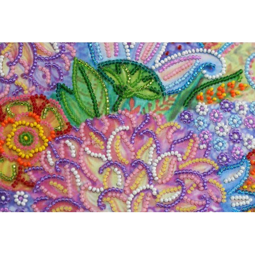 Main Bead Embroidery Kit Summer palette (Flowers), AB-499 by Abris Art - buy online! ✿ Fast delivery ✿ Factory price ✿ Wholesale and retail ✿ Purchase Great kits for embroidery with beads