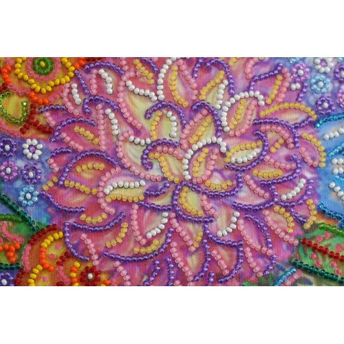 Main Bead Embroidery Kit Summer palette (Flowers), AB-499 by Abris Art - buy online! ✿ Fast delivery ✿ Factory price ✿ Wholesale and retail ✿ Purchase Great kits for embroidery with beads