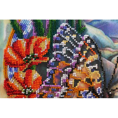 Main Bead Embroidery Kit Summer water colors-2 (Flowers), AB-502 by Abris Art - buy online! ✿ Fast delivery ✿ Factory price ✿ Wholesale and retail ✿ Purchase Great kits for embroidery with beads