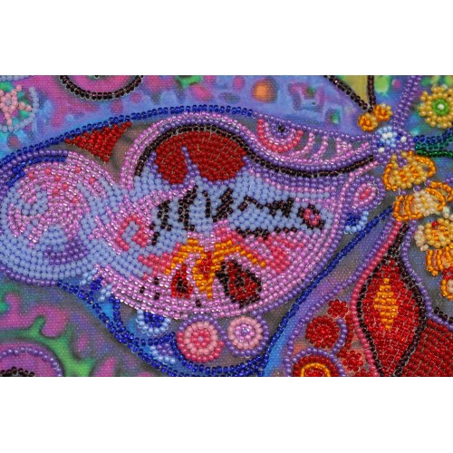 Main Bead Embroidery Kit Fly of butterfly (Deco Scenes), AB-504 by Abris Art - buy online! ✿ Fast delivery ✿ Factory price ✿ Wholesale and retail ✿ Purchase Great kits for embroidery with beads