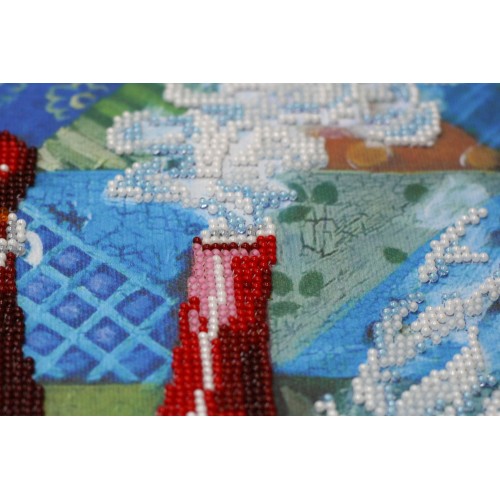 Main Bead Embroidery Kit Service with dots (Landscapes), AB-507 by Abris Art - buy online! ✿ Fast delivery ✿ Factory price ✿ Wholesale and retail ✿ Purchase Great kits for embroidery with beads