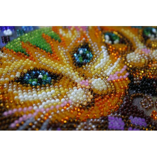 Main Bead Embroidery Kit Cats kiss (Landscapes), AB-510 by Abris Art - buy online! ✿ Fast delivery ✿ Factory price ✿ Wholesale and retail ✿ Purchase Great kits for embroidery with beads