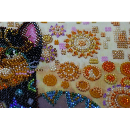Main Bead Embroidery Kit Cats kiss (Landscapes), AB-510 by Abris Art - buy online! ✿ Fast delivery ✿ Factory price ✿ Wholesale and retail ✿ Purchase Great kits for embroidery with beads