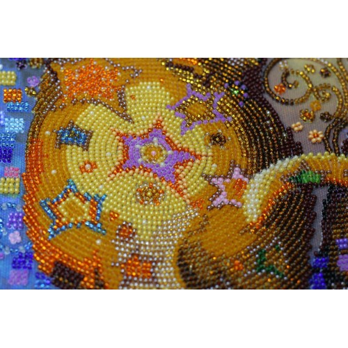 Main Bead Embroidery Kit Cats kiss (Landscapes), AB-510 by Abris Art - buy online! ✿ Fast delivery ✿ Factory price ✿ Wholesale and retail ✿ Purchase Great kits for embroidery with beads