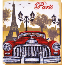 Набір для вишивання бісером на натуральному художньому холсті "Червоне та чорне"