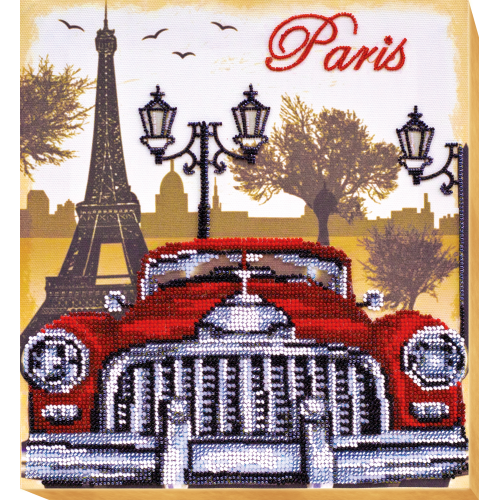 Main Bead Embroidery Kit Red and black (Retro), AB-511 by Abris Art - buy online! ✿ Fast delivery ✿ Factory price ✿ Wholesale and retail ✿ Purchase Great kits for embroidery with beads