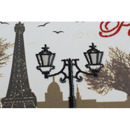 Main Bead Embroidery Kit Red and black (Retro), AB-511 by Abris Art - buy online! ✿ Fast delivery ✿ Factory price ✿ Wholesale and retail ✿ Purchase Great kits for embroidery with beads