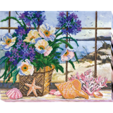 Main Bead Embroidery Kit On the coast (Still life)