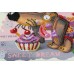 Main Bead Embroidery Kit Sweet tooth (Animals), AB-517 by Abris Art - buy online! ✿ Fast delivery ✿ Factory price ✿ Wholesale and retail ✿ Purchase Great kits for embroidery with beads