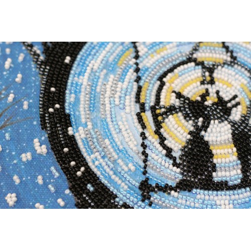 Main Bead Embroidery Kit Night rendezvous (Romanticism), AB-521 by Abris Art - buy online! ✿ Fast delivery ✿ Factory price ✿ Wholesale and retail ✿ Purchase Great kits for embroidery with beads