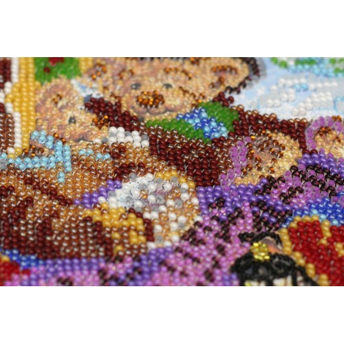Main Bead Embroidery Kit Rush sled (Kids), AB-524 by Abris Art - buy online! ✿ Fast delivery ✿ Factory price ✿ Wholesale and retail ✿ Purchase Great kits for embroidery with beads