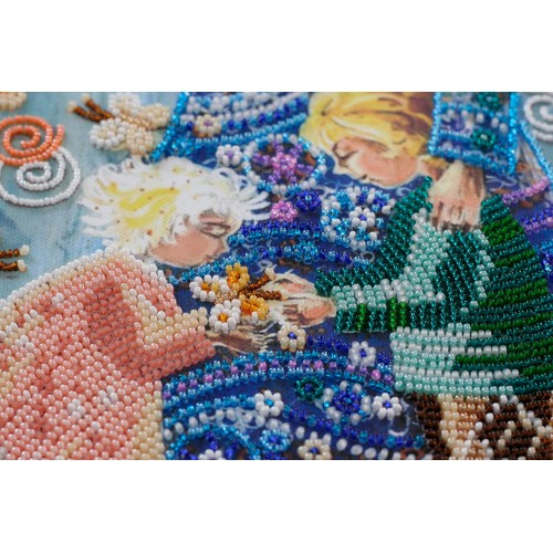 Main Bead Embroidery Kit Berehynia (Angels), AB-530 by Abris Art - buy online! ✿ Fast delivery ✿ Factory price ✿ Wholesale and retail ✿ Purchase Great kits for embroidery with beads