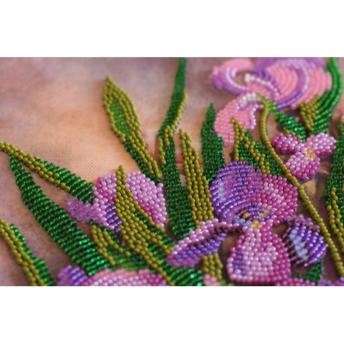 Main Bead Embroidery Kit Flower lace (Flowers), AB-535 by Abris Art - buy online! ✿ Fast delivery ✿ Factory price ✿ Wholesale and retail ✿ Purchase Great kits for embroidery with beads
