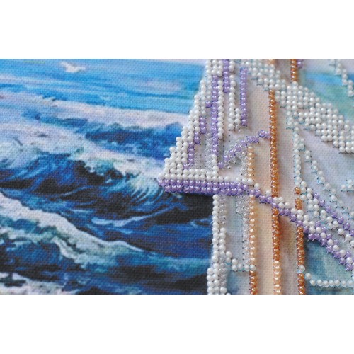 Main Bead Embroidery Kit Sea view (Landscapes), AB-537 by Abris Art - buy online! ✿ Fast delivery ✿ Factory price ✿ Wholesale and retail ✿ Purchase Great kits for embroidery with beads