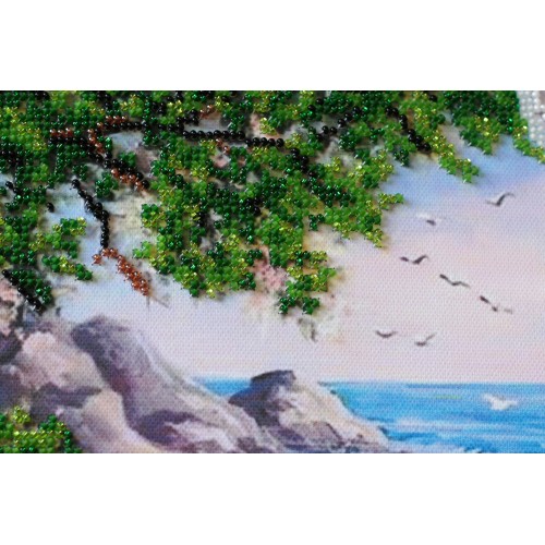 Main Bead Embroidery Kit Sea view (Landscapes), AB-537 by Abris Art - buy online! ✿ Fast delivery ✿ Factory price ✿ Wholesale and retail ✿ Purchase Great kits for embroidery with beads